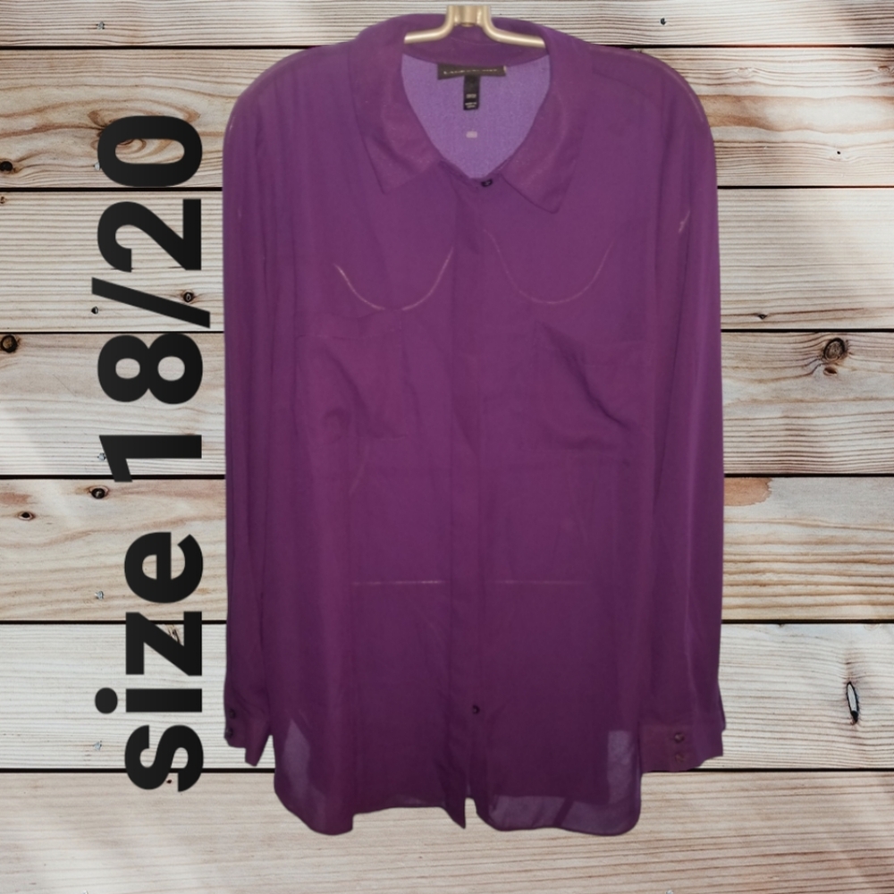 Purple Sheer Blouse